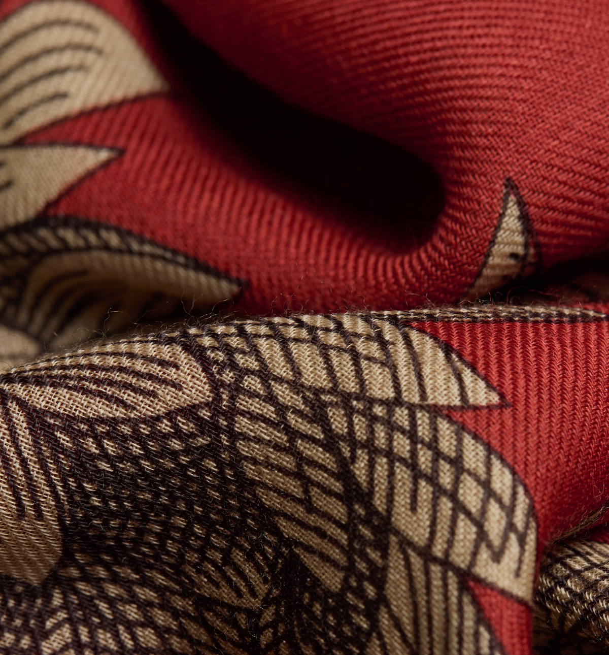 1889 Scarf in Terracotta-Scarves and Wraps-Inoui Editions-Terracotta-OS-Mercantile Portland