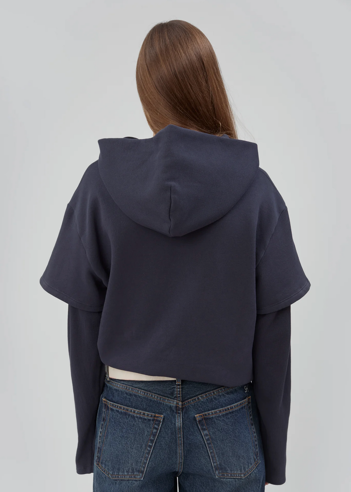 2Tee Sweatshirt in Navy-Tops-STILL HERE-Navy-XS-Mercantile Portland