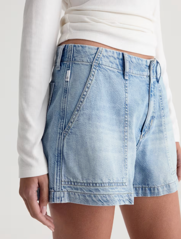 Analeigh Short AG Jeans Wine Garden at Mercantile Portland close up short