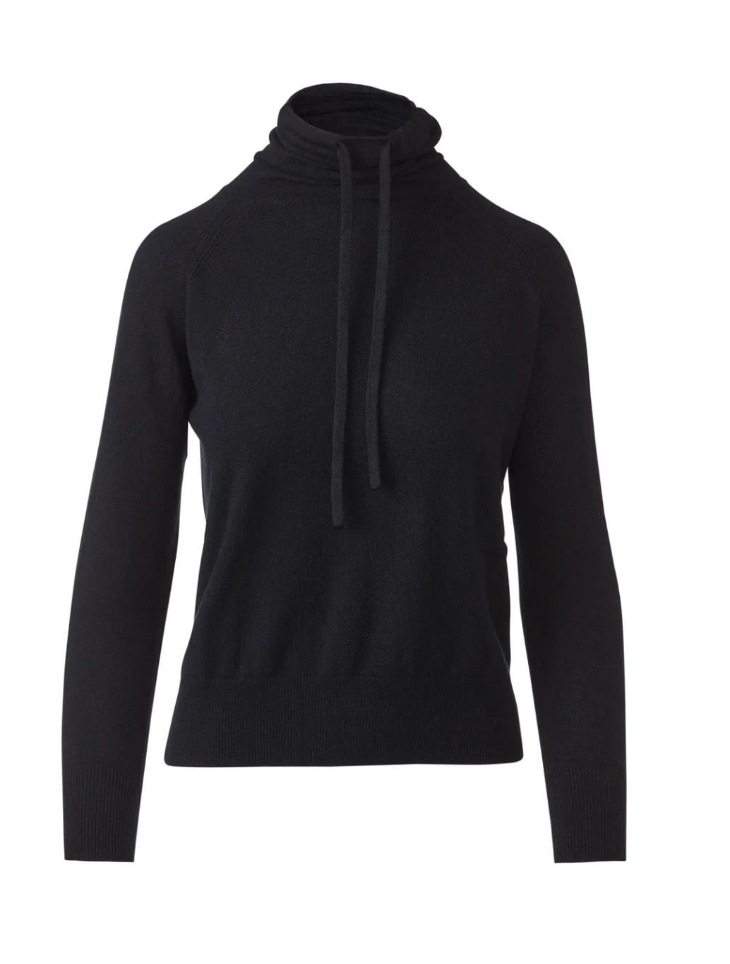 Drawstring Mock Pullover Kinross Black at Mercantile Portland