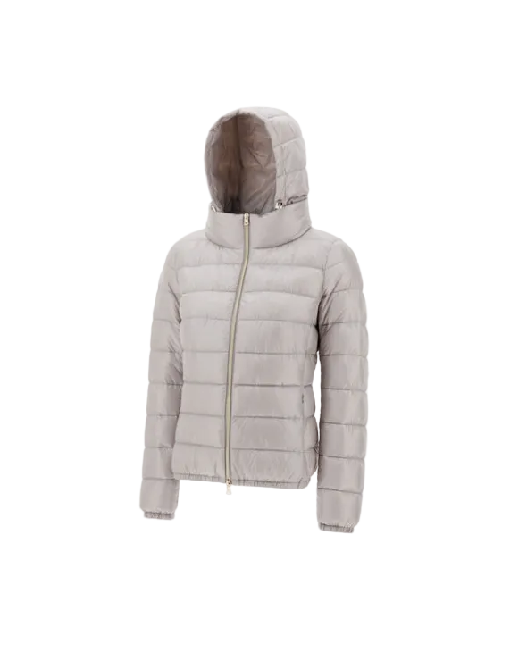 Giada Jacket Herno Grey Pearl At Mercantile Portland Side