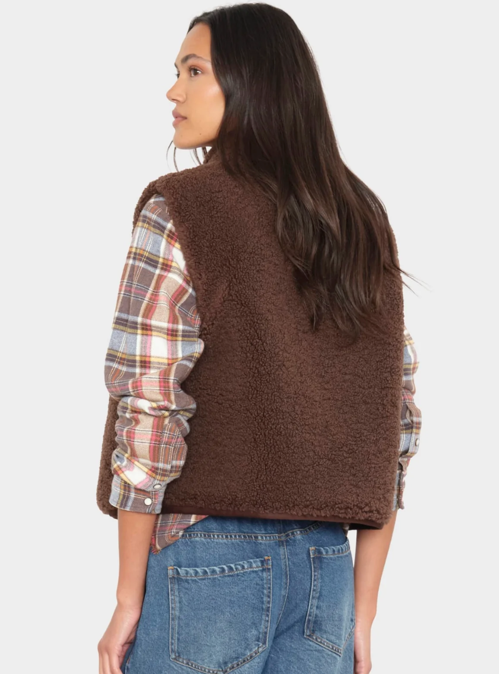 Kensi Vest Xirena Chocolate Brown at Mercantile Portland back