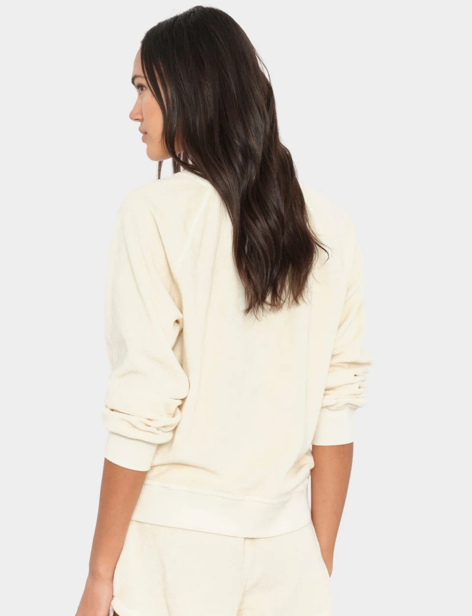 Pierre Terry Sweatshirt Xirena Oysterette at Mercantile Portland back