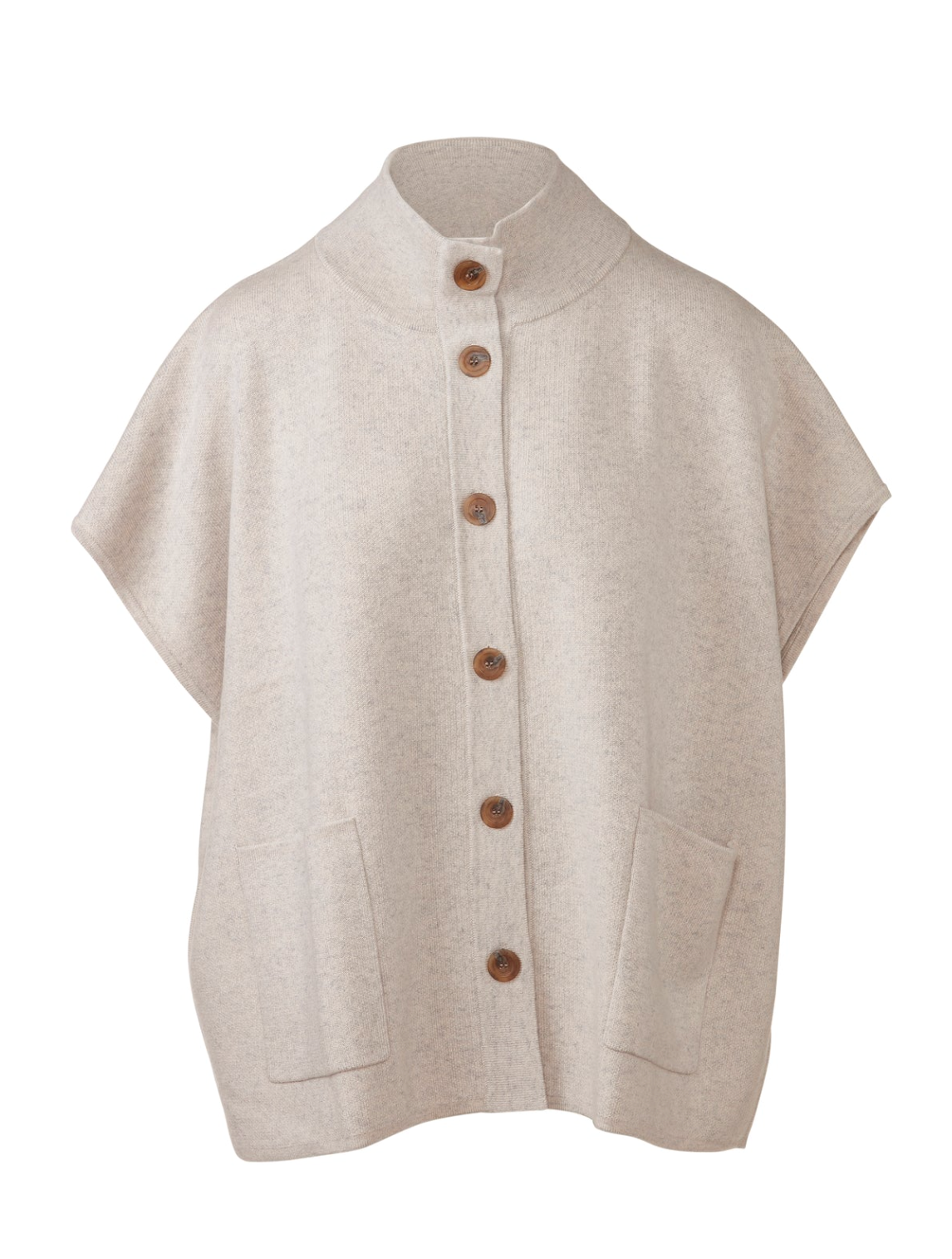 S/L Button Mock Cardigan Kinross Agate at Mercantile Portland flat lay
