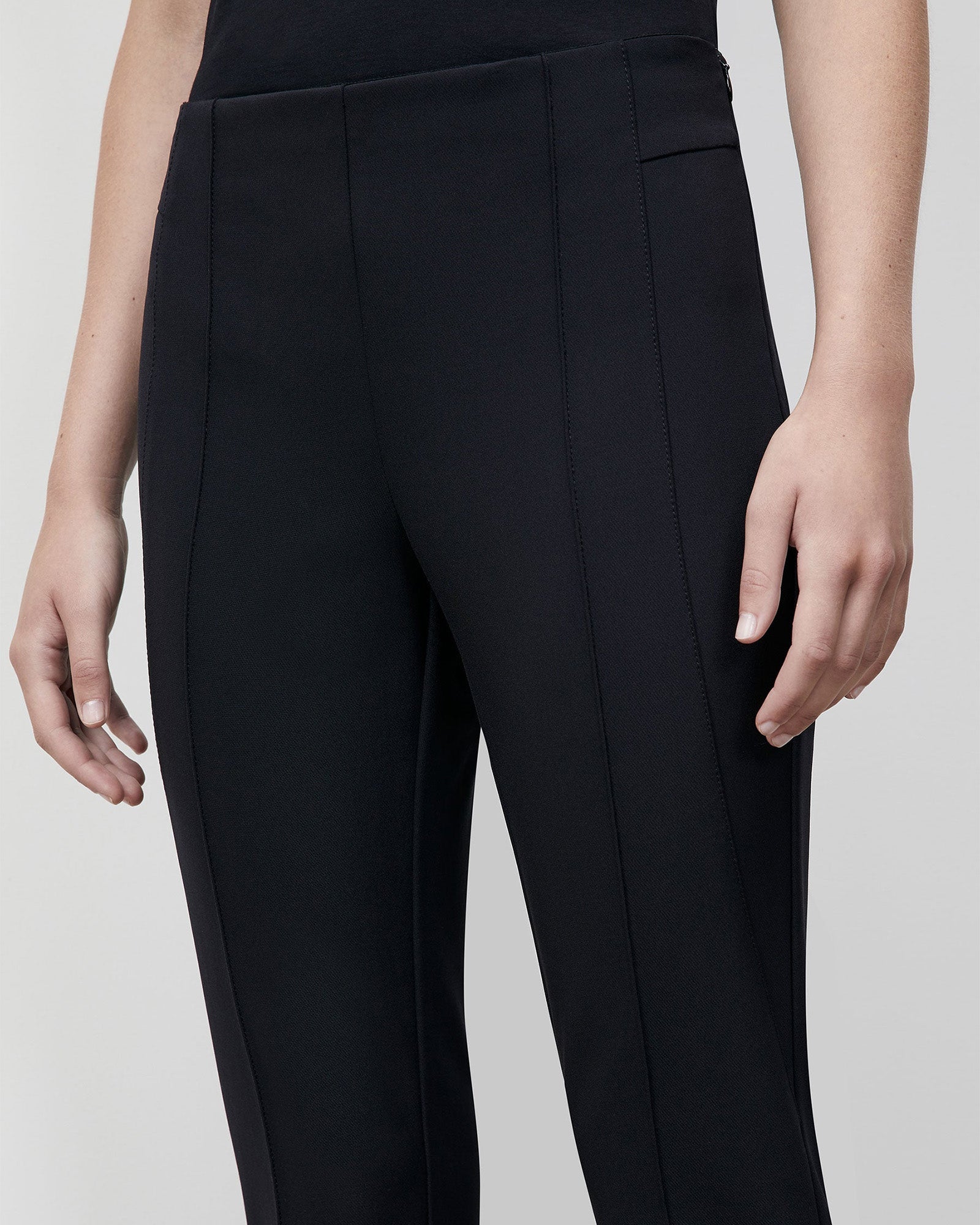 Acclaimed Stretch Gramercy Pant-Pants-Lafayette 148-Black-2-Mercantile Portland
