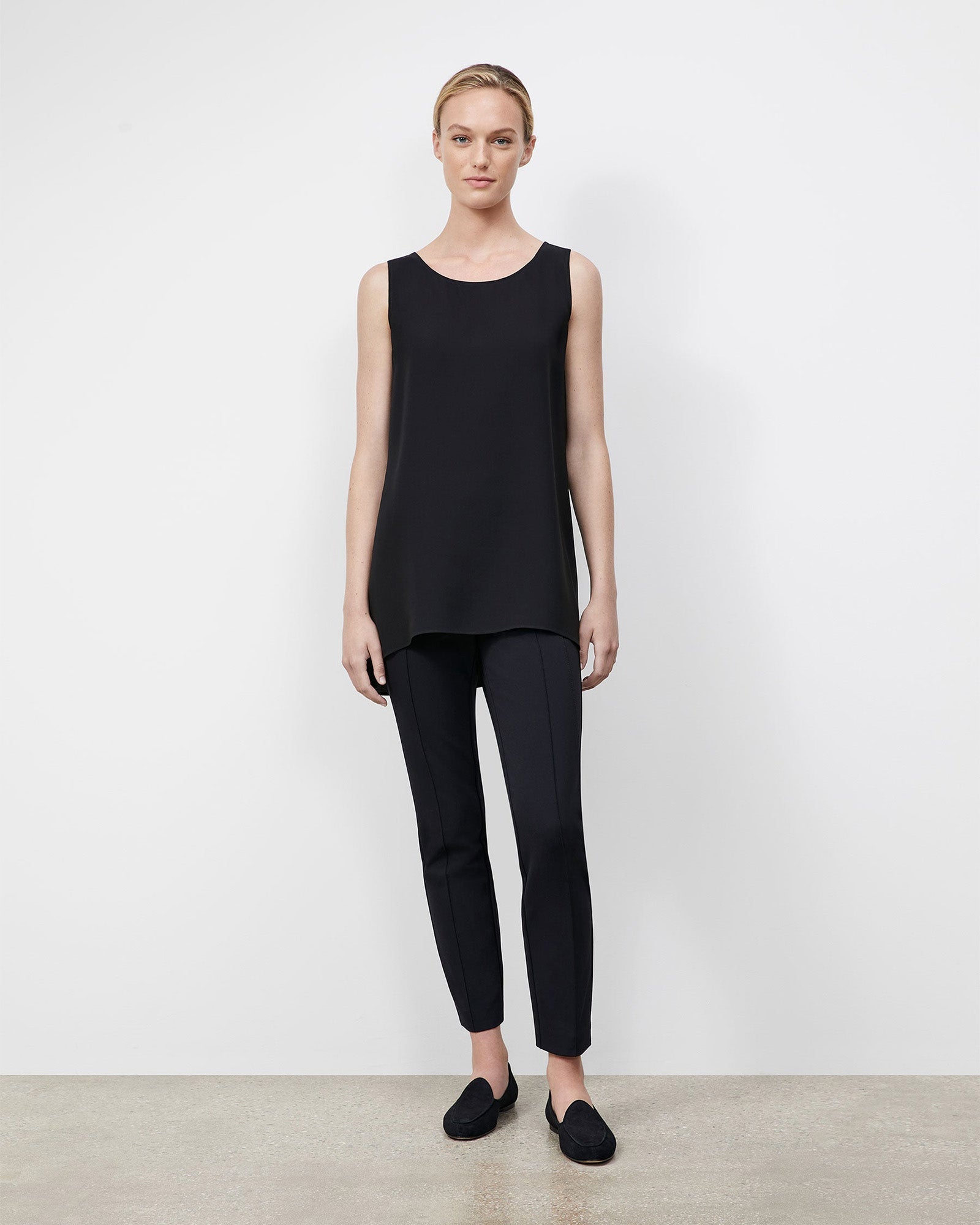 Acclaimed Stretch Gramercy Pant-Pants-Lafayette 148-Black-2-Mercantile Portland