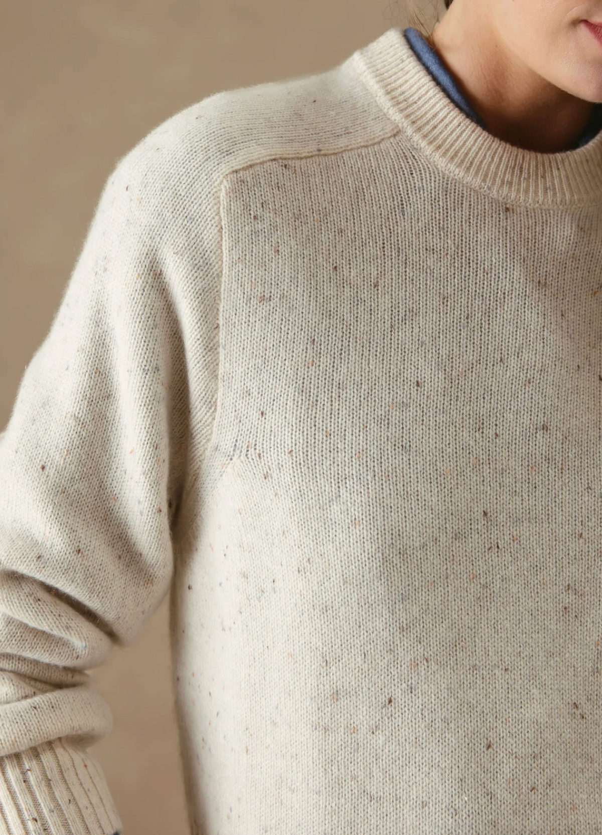 Alyson Cropped Crew in Cocount-Sweaters-27 Miles-Coconut-XS-Mercantile Portland