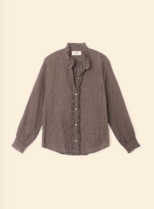 Amelie Shirt-Shirts-Xirena-Black Pepper-XS-Mercantile Portland