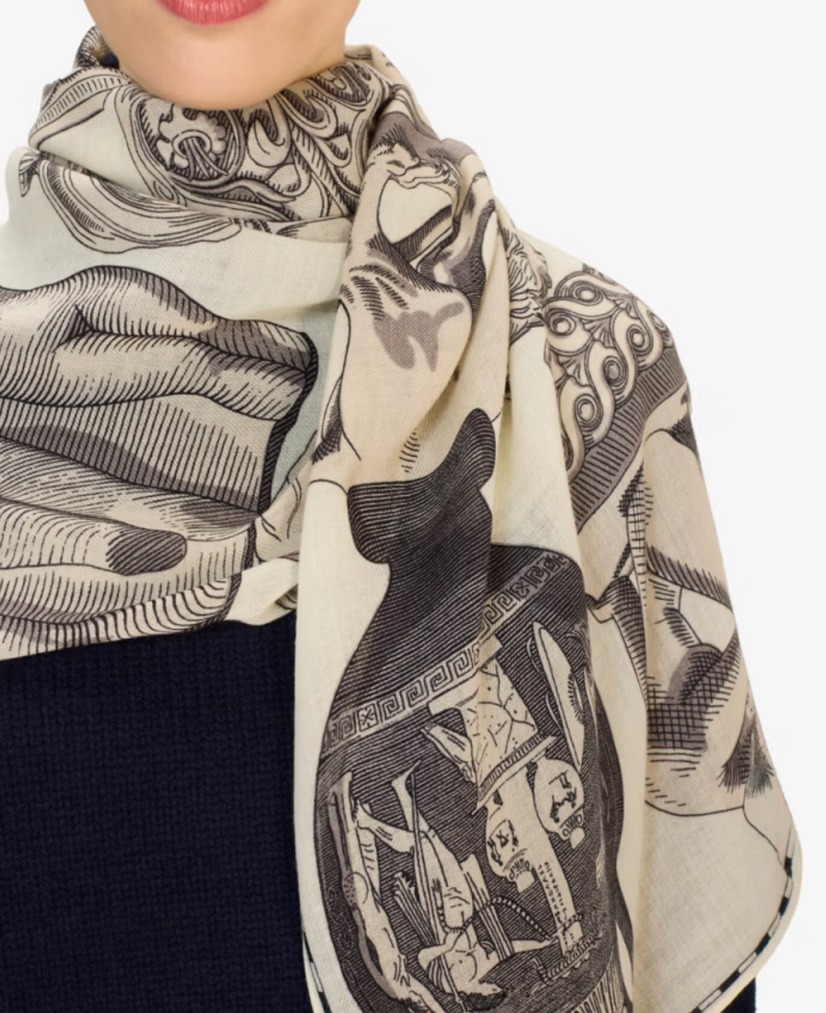 Archives Scarf-Scarves and Wraps-Inoui Editions-White-OS-Mercantile Portland