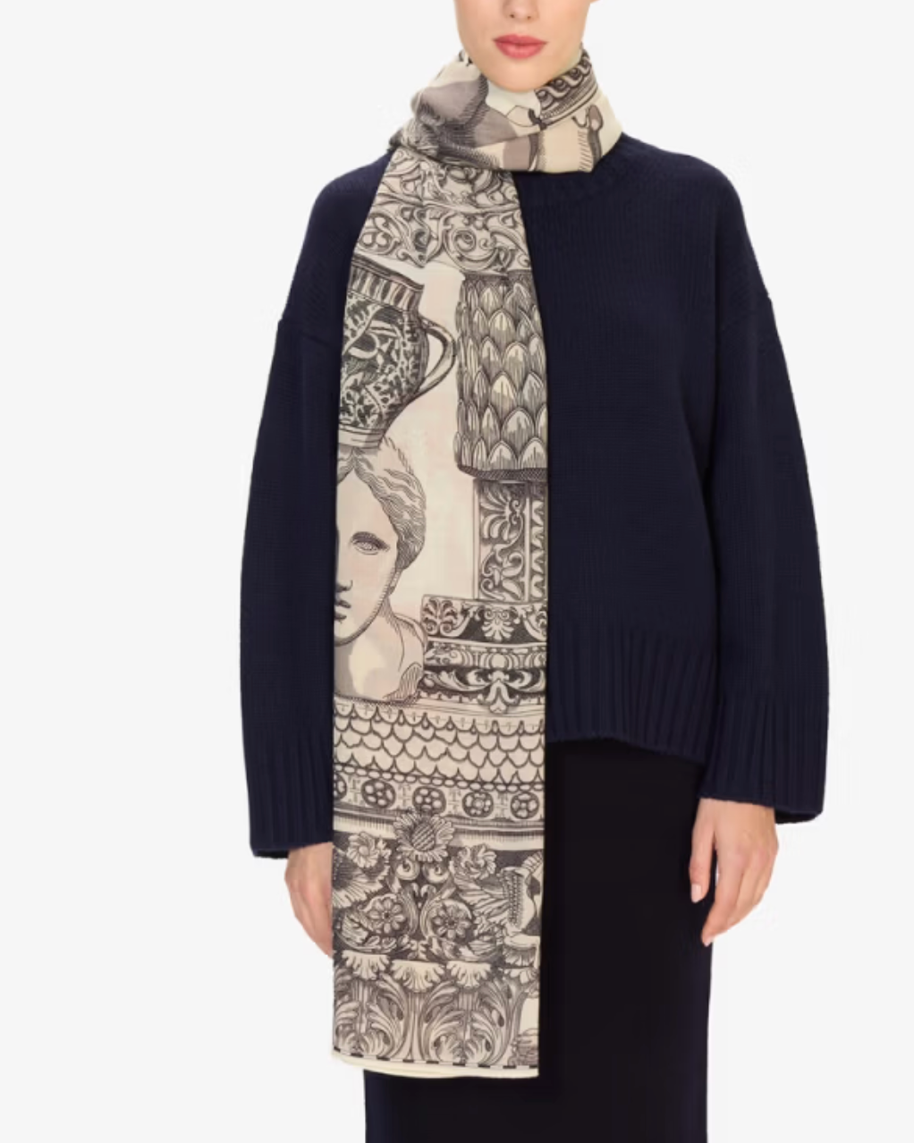 Archives Scarf-Scarves and Wraps-Inoui Editions-White-OS-Mercantile Portland