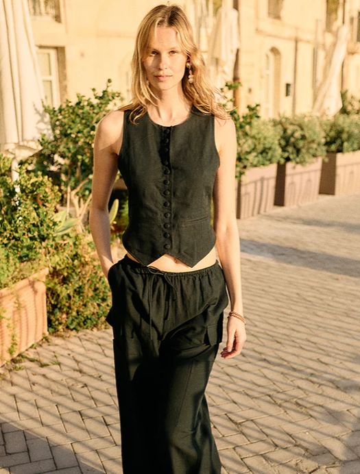 Argento Vest-Tops-Ciao Lucia-Black-XS-Mercantile Portland