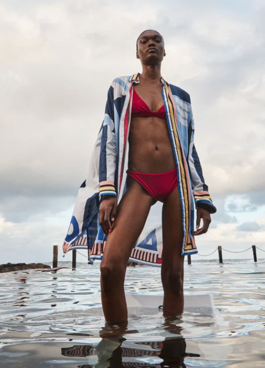 Artemis Shirt Dress-Dresses-Ilio Nema-Blue-S/M-Mercantile Portland