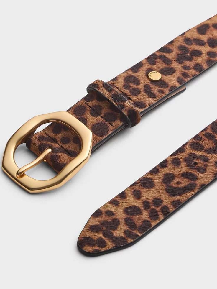 Audrey Calf Hair Belt-Belts-Rag & Bone-Leopard Calf Hair-S-Mercantile Portland