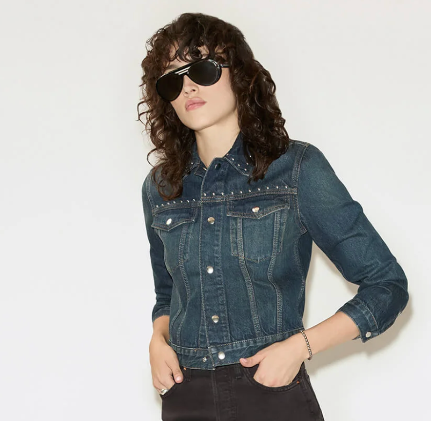 Baby Trucker Jacket-Jackets-RE/DONE-Barley Worn Stud-XS-Mercantile Portland