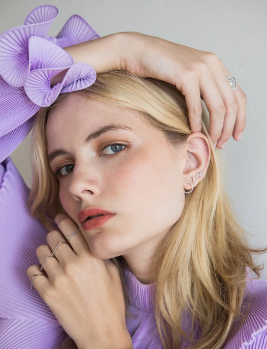 Bar Stack Ring-Jewelry-Zofia Day-Rose Gold-OS-Mercantile Portland