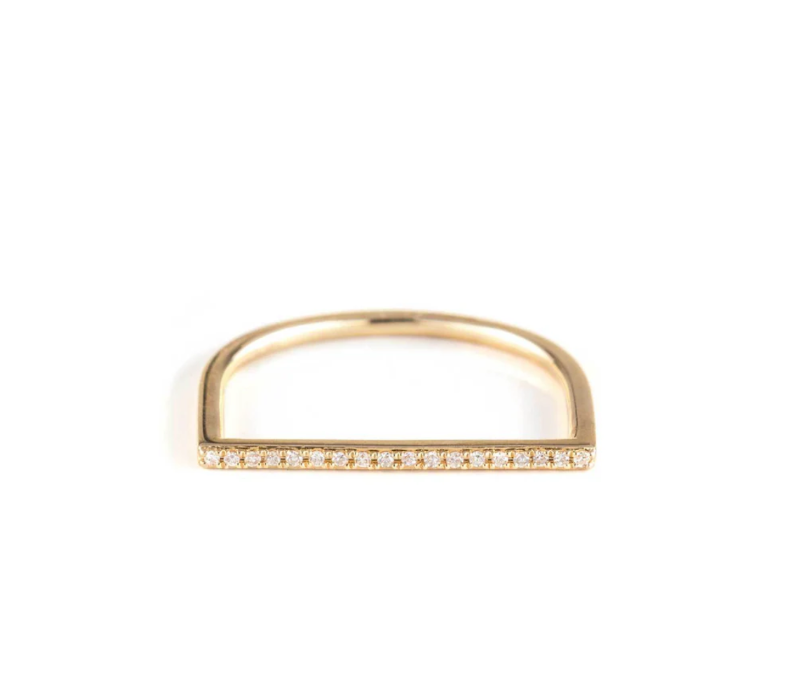 Bar Stack Ring-Jewelry-Zofia Day-Yellow Gold-OS-Mercantile Portland