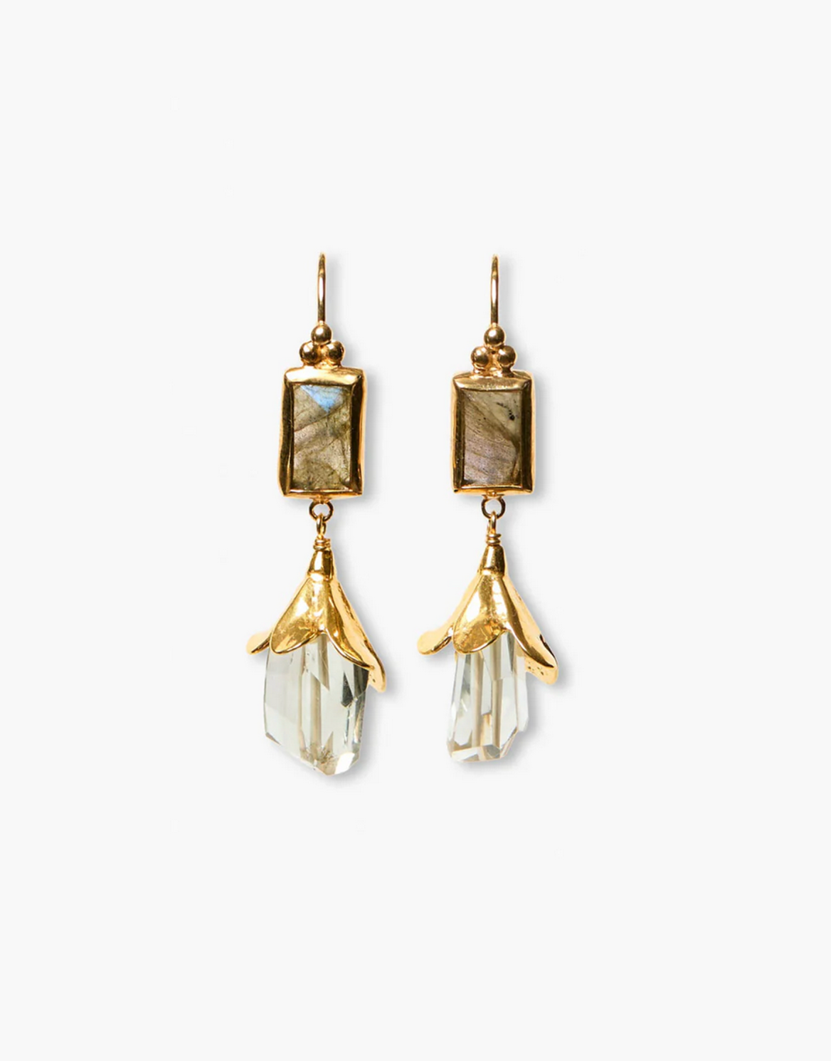 Bellflower Earrings-Jewelry-Chan Luu-Green Amethyst-OS-Mercantile Portland