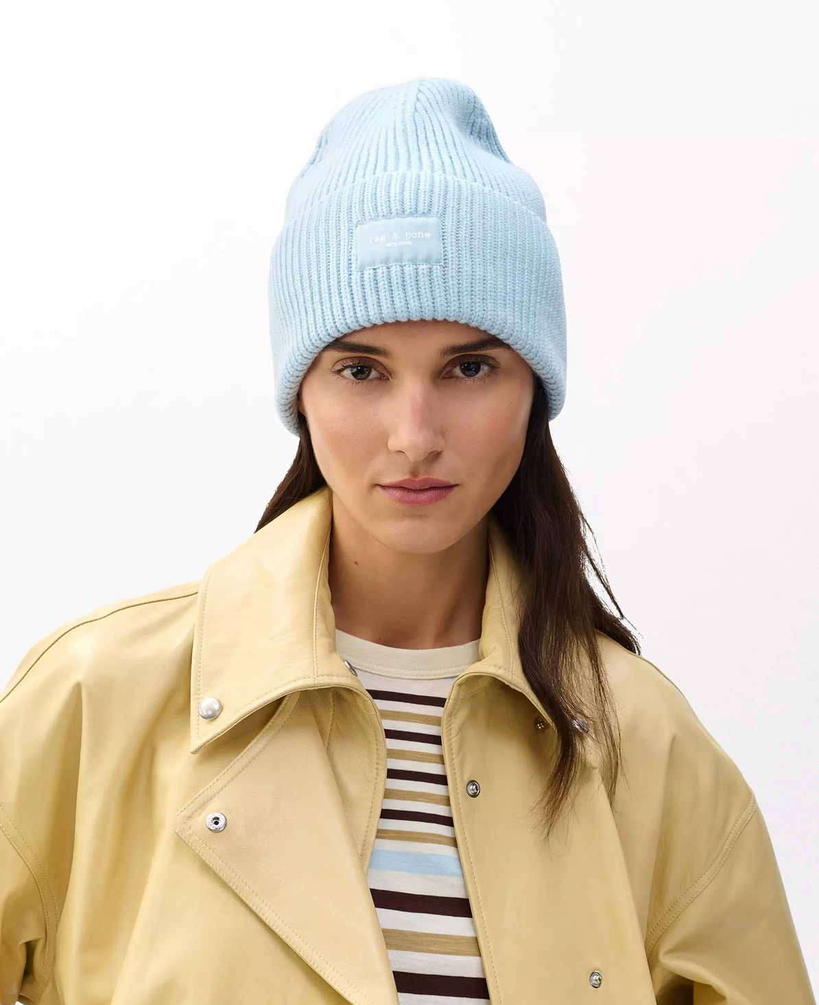 Blake Beanie in Sky Blue-Hats-Rag & Bone-Sky Blue-OS-Mercantile Portland