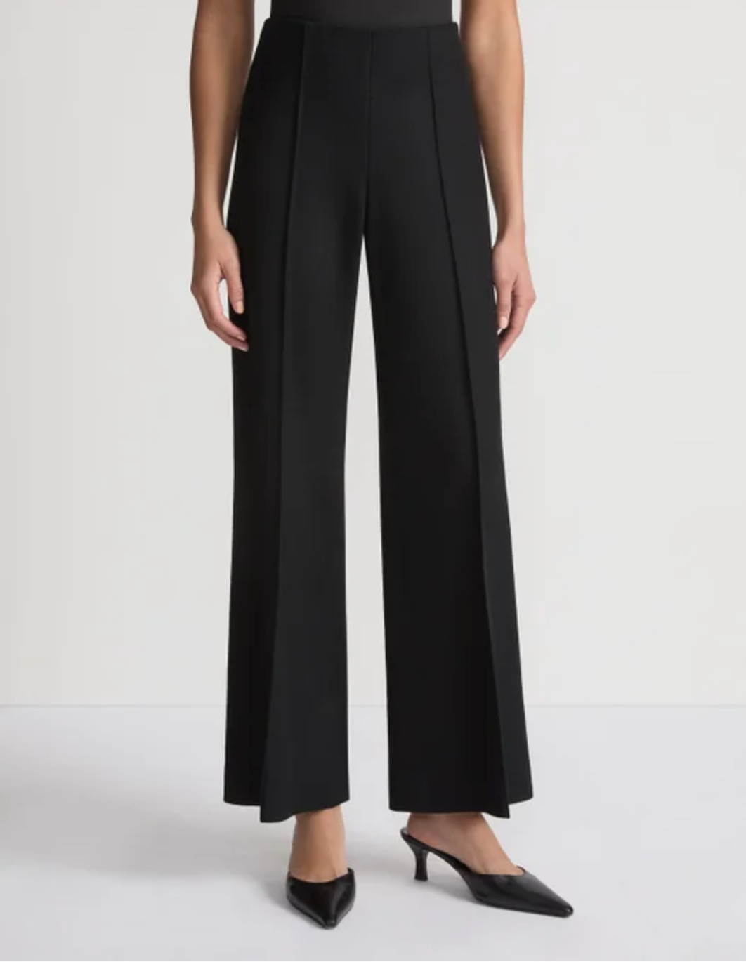 Boiled Wool-Cashmere Beekman Pant-Pants-Lafayette 148-XS-BLK-Mercantile Portland