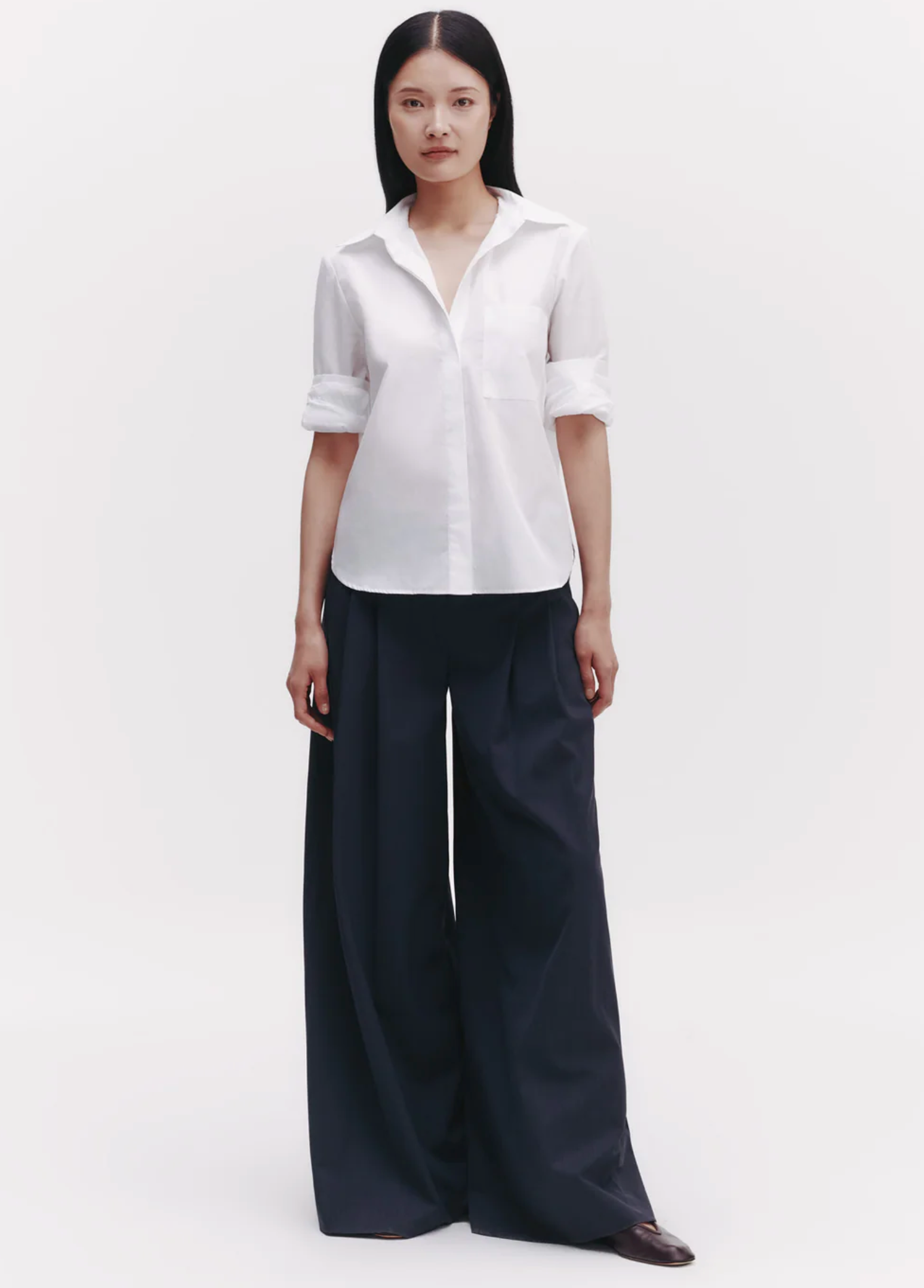 Boyfriend Shirt-Shirts-TWP-White-XS-Mercantile Portland