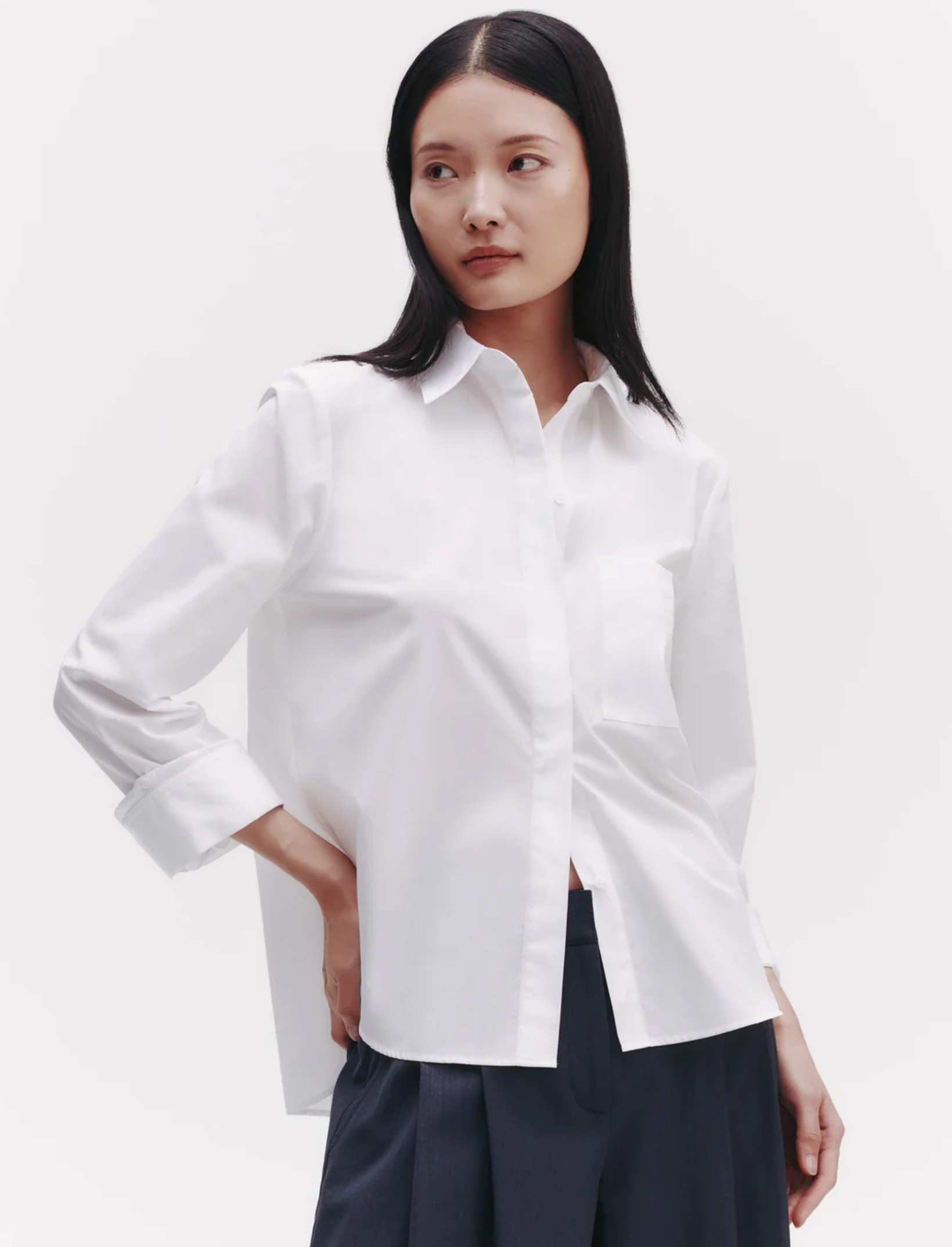 Boyfriend Shirt-Shirts-TWP-White-XS-Mercantile Portland