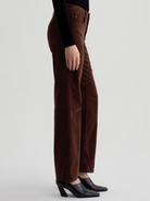Brinley Corduroy in Coffee Bean-Denim-AG Jeans-Coffee Bean-25-Mercantile Portland