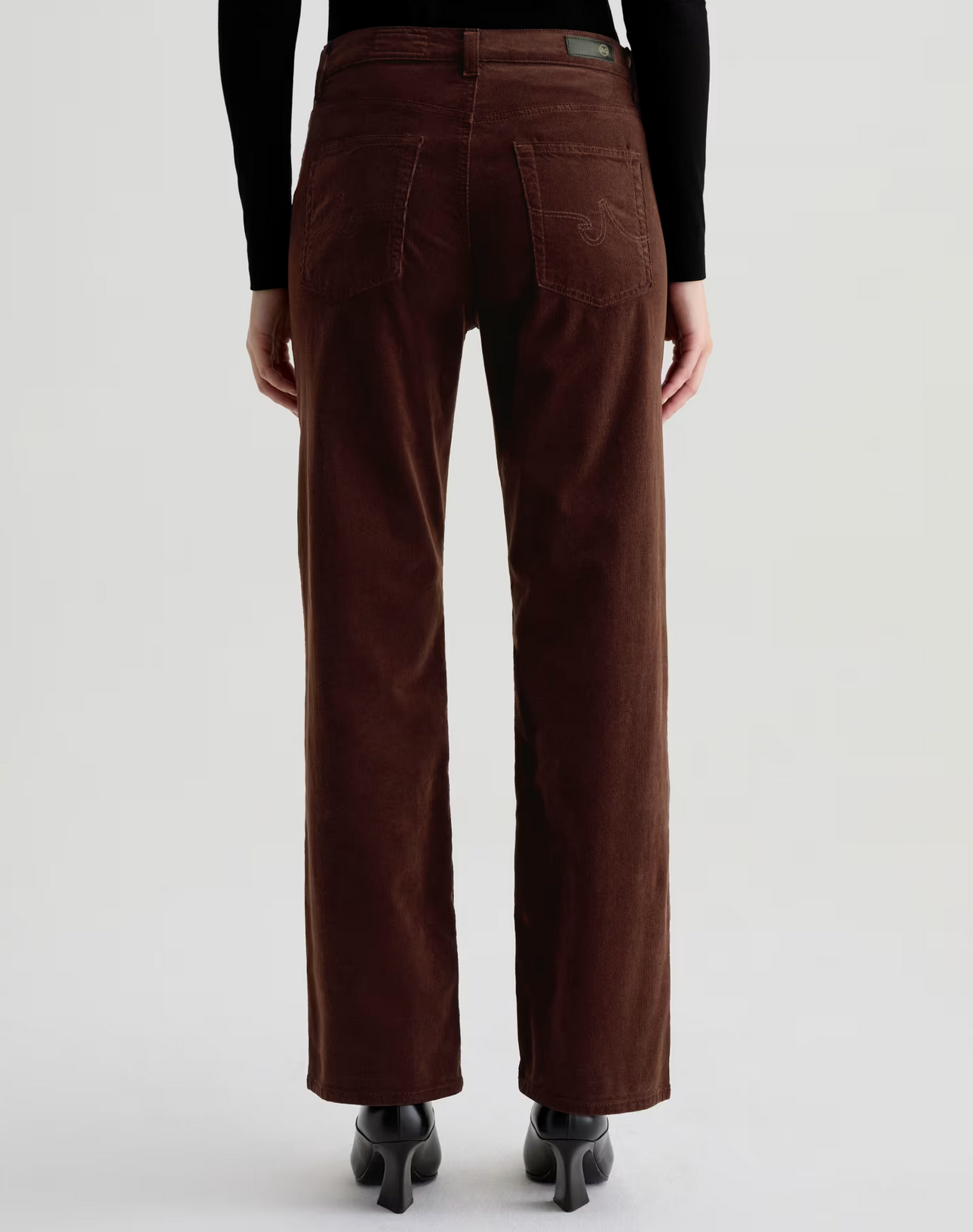 Brinley Corduroy in Coffee Bean-Denim-AG Jeans-Coffee Bean-25-Mercantile Portland