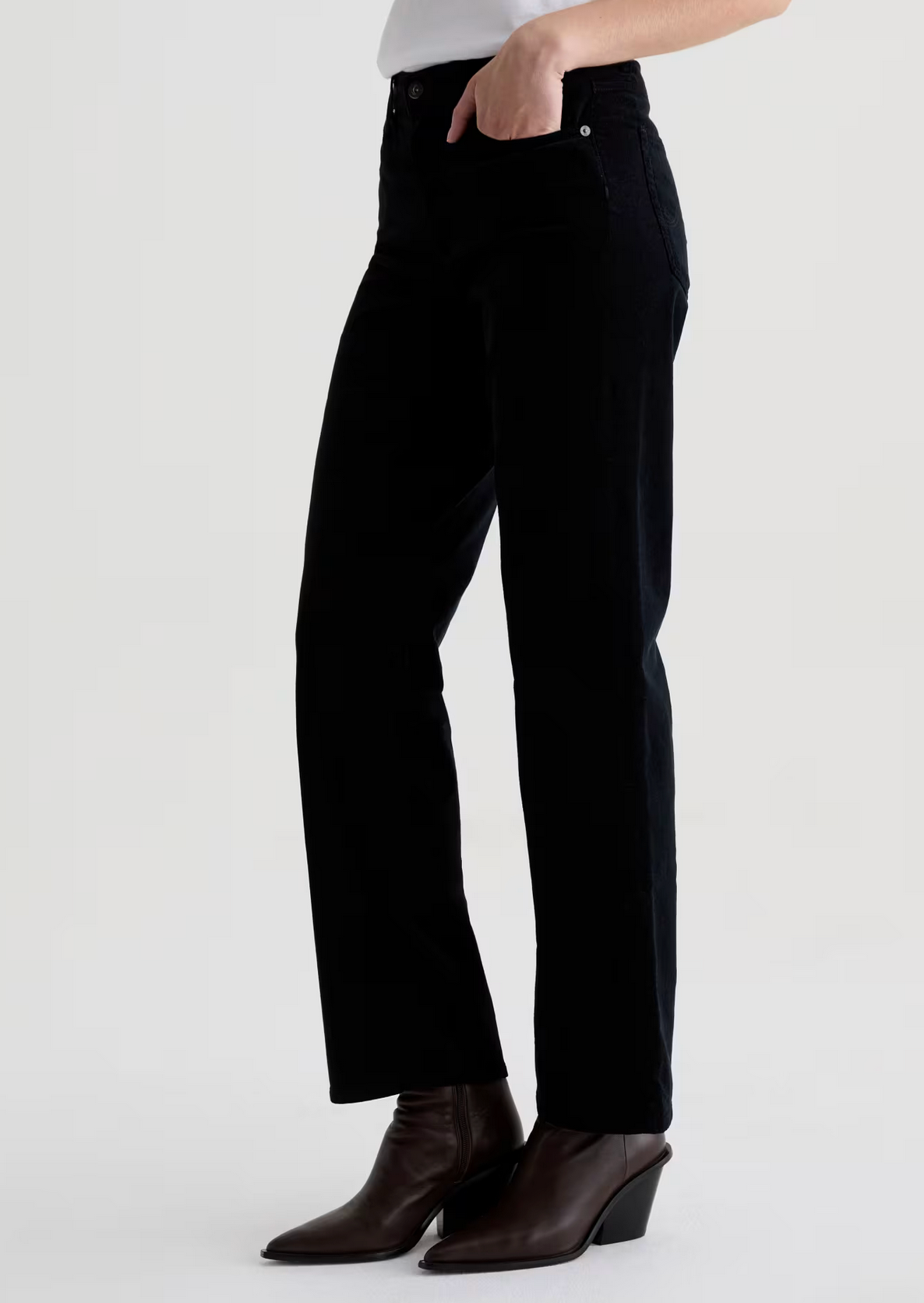 Brinley Corduroy in Super Black-Denim-AG Jeans-Super Black-25-Mercantile Portland