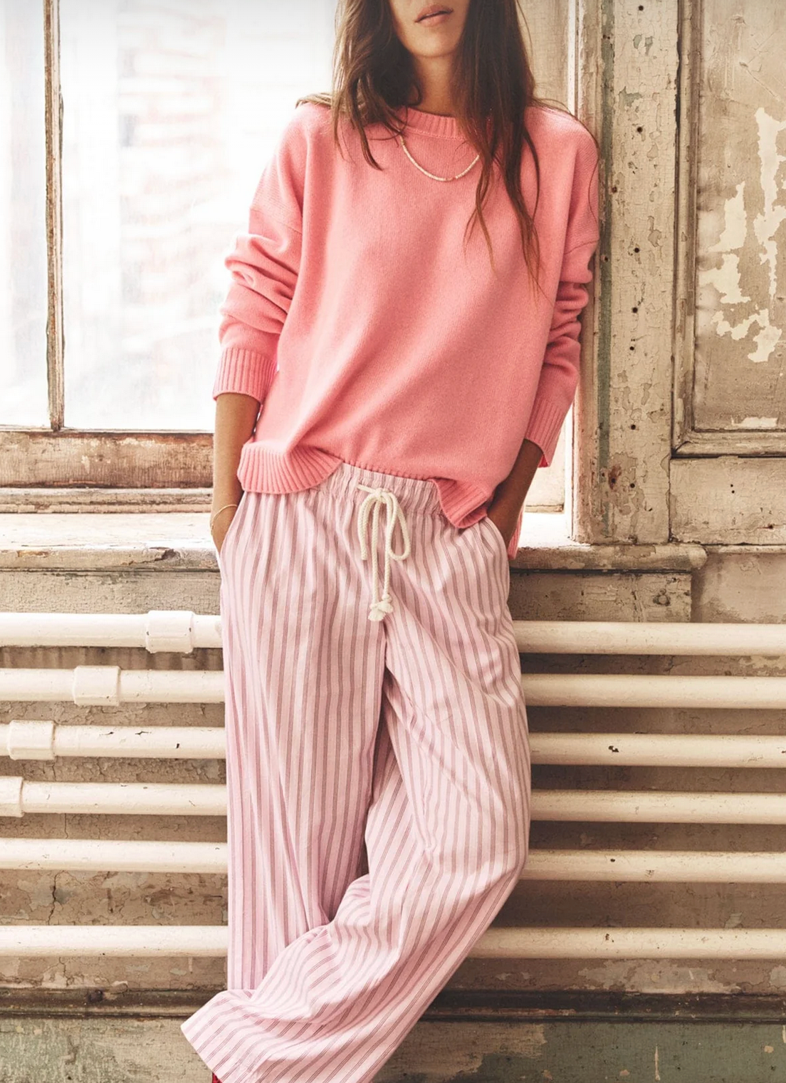 Brinna Pant in Blush Cherry-Pants-Xirena-Blush Cherry-XS-Mercantile Portland