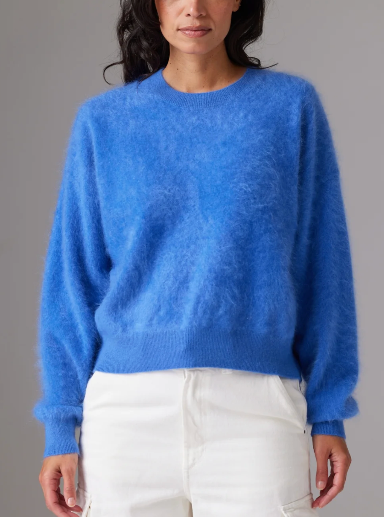 Brushed Mira Crew-Sweaters-Colorush-Azure-0-Mercantile Portland