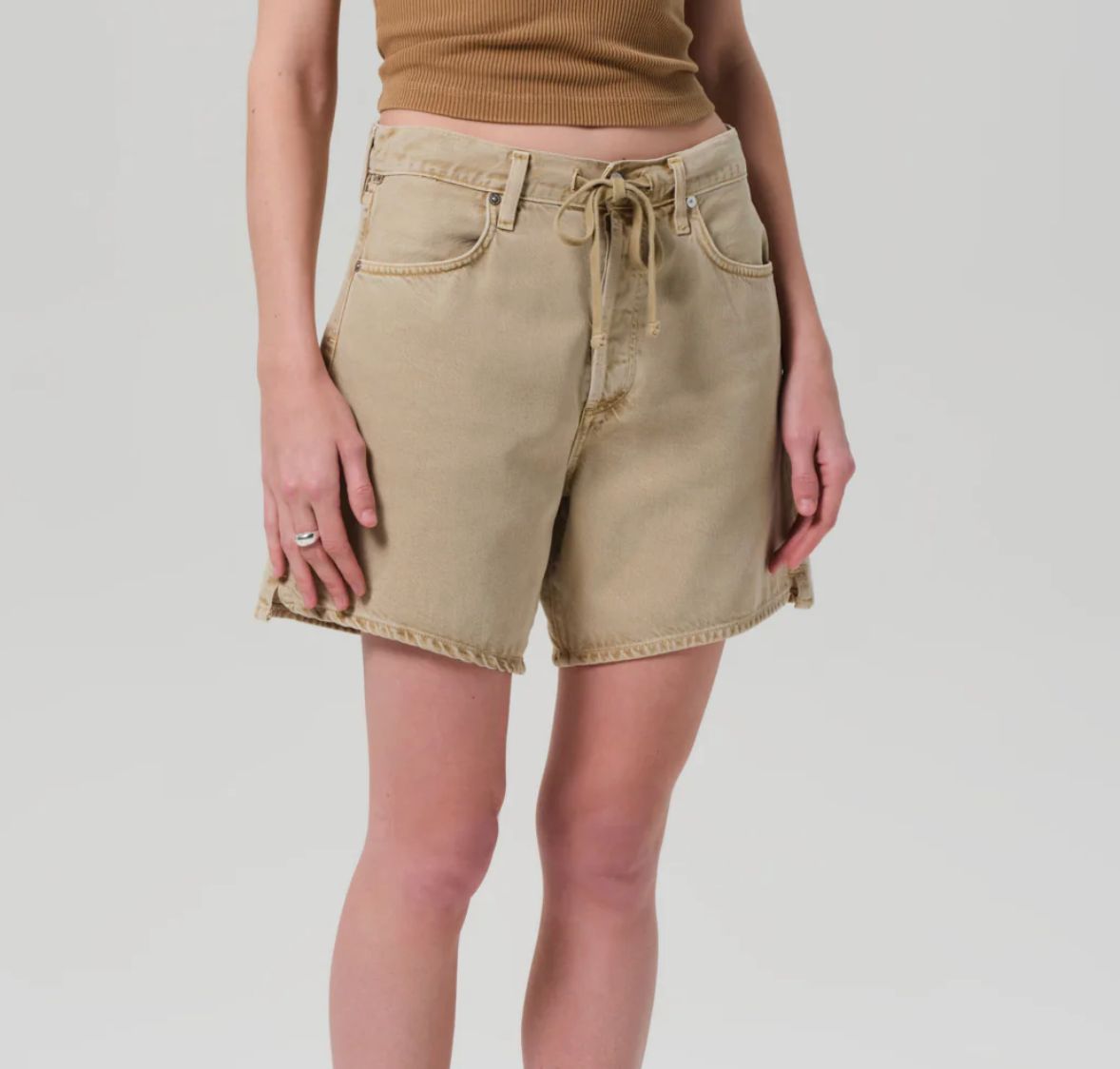 Brynn Drawstring Short-Denim-Citizens of Humanity-Hempseed-25-Mercantile Portland