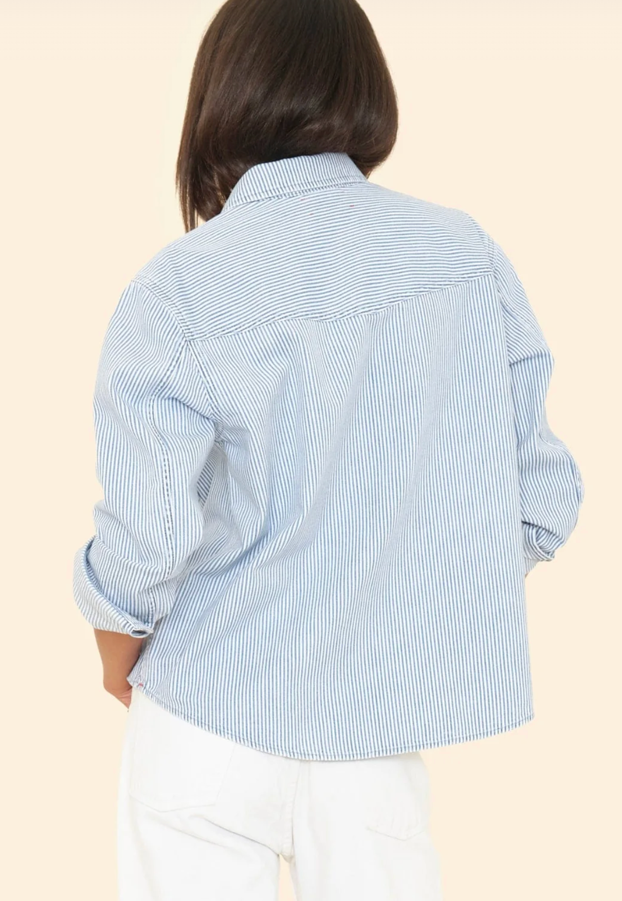 Byron Shirt in Blue Railroad-Shirts-Xirena-Blue Railroad-XS-Mercantile Portland