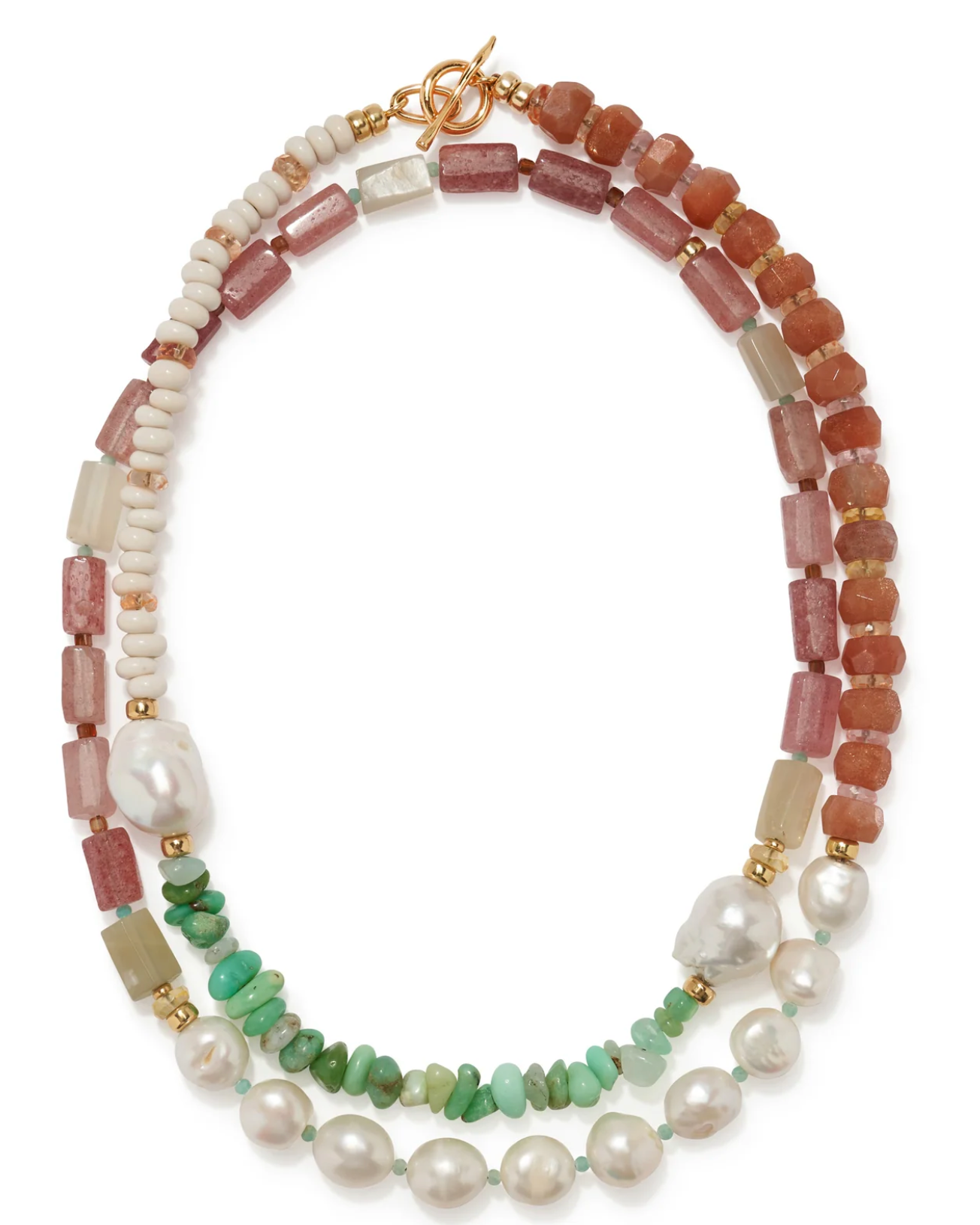 Cabana Necklace in Cactus Rose-Jewelry-Lizzie Fortunato-Multi-OS-Mercantile Portland
