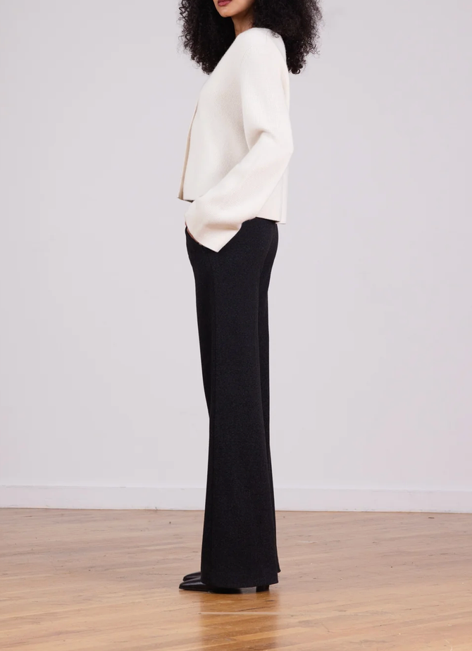 Carla Pant in Charcoal-Pants-Avenue Montaigne-Charcoal-4-Mercantile Portland