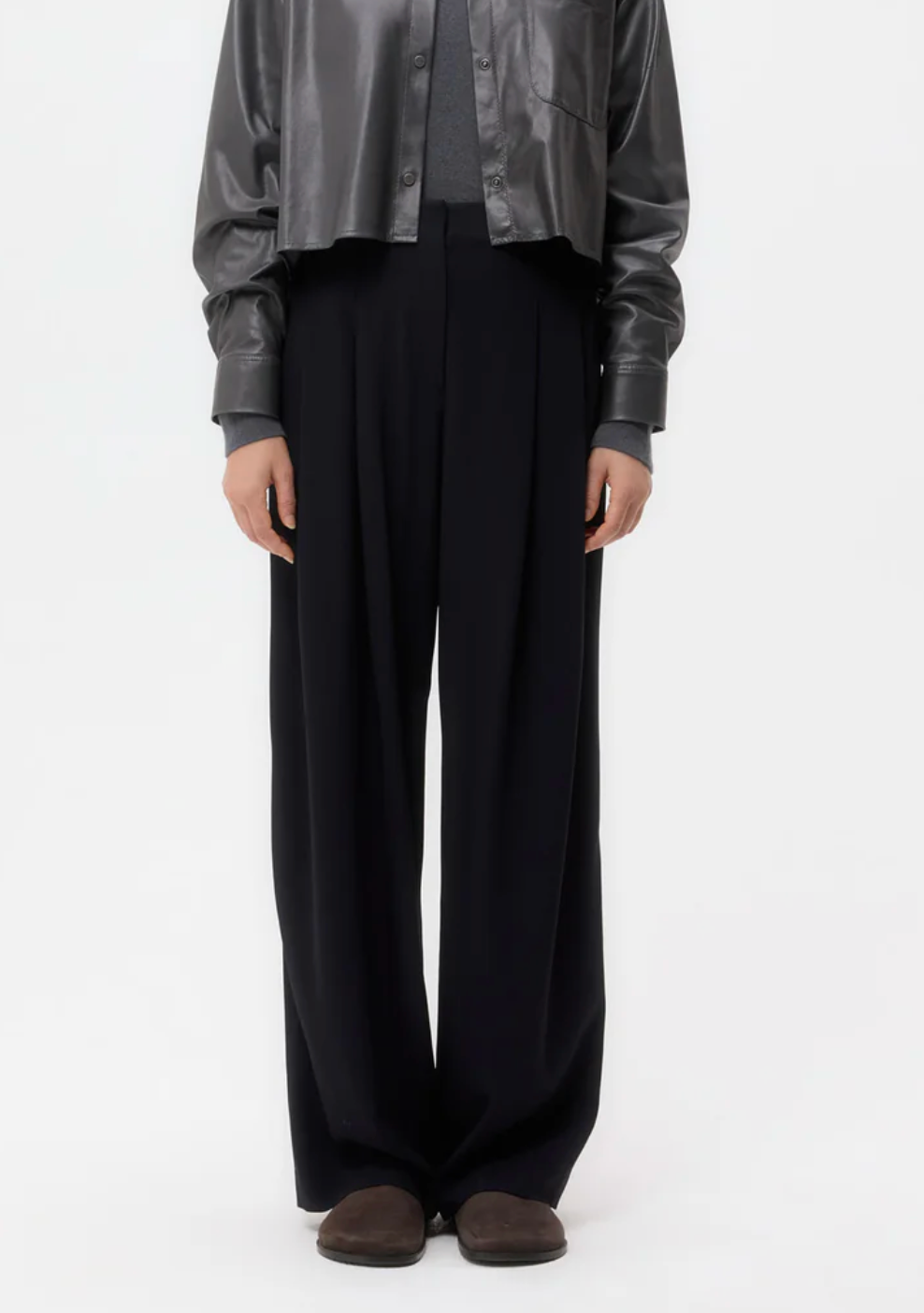 Carrie's Trouser in Midnight-Pants-TWP-Midnight-00-Mercantile Portland