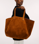 Carryall Tote in Suede-Handbags-Mansur Gavriel-Saddle Suede-OS-Mercantile Portland
