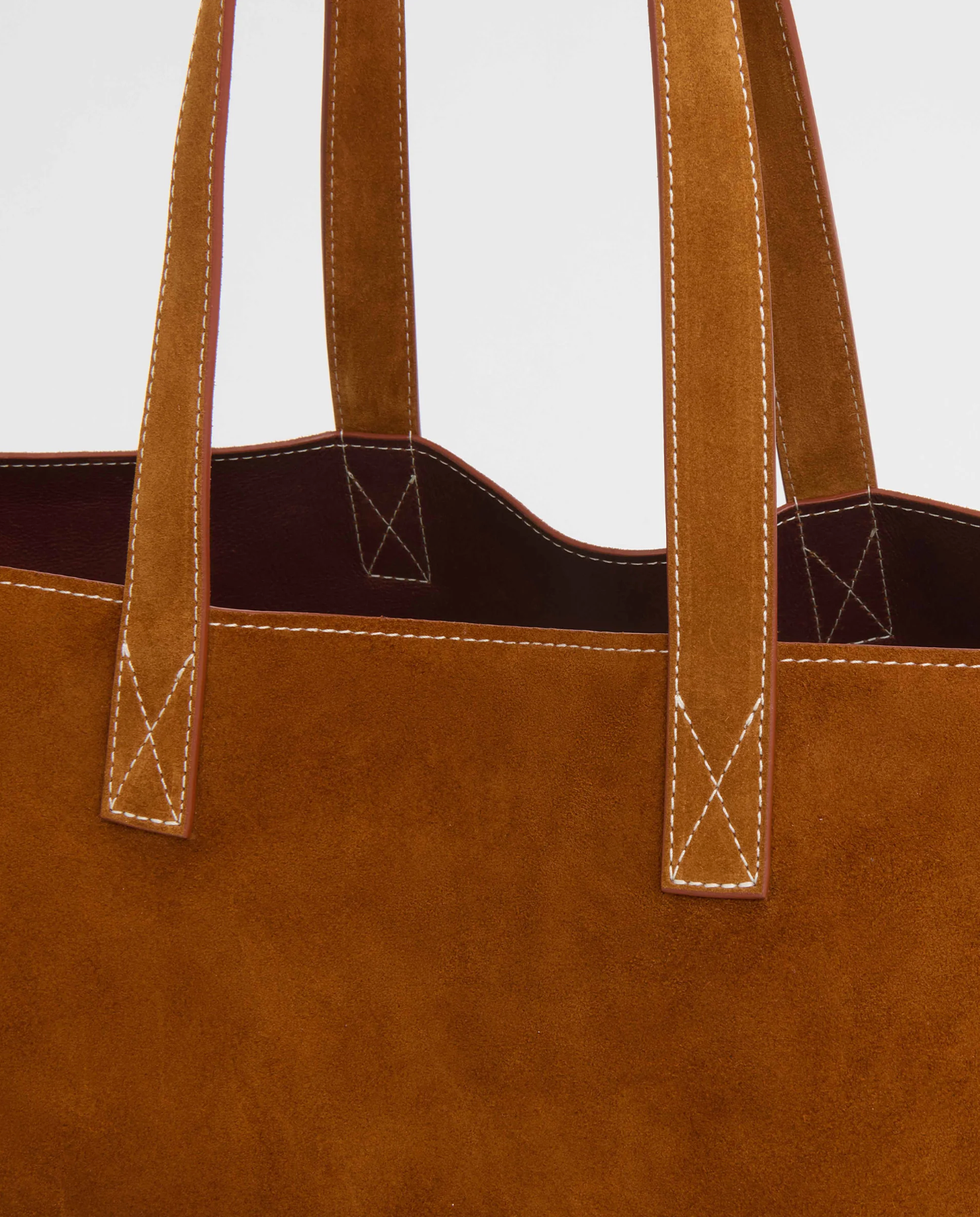 Carryall Tote in Suede-Handbags-Mansur Gavriel-Saddle Suede-OS-Mercantile Portland