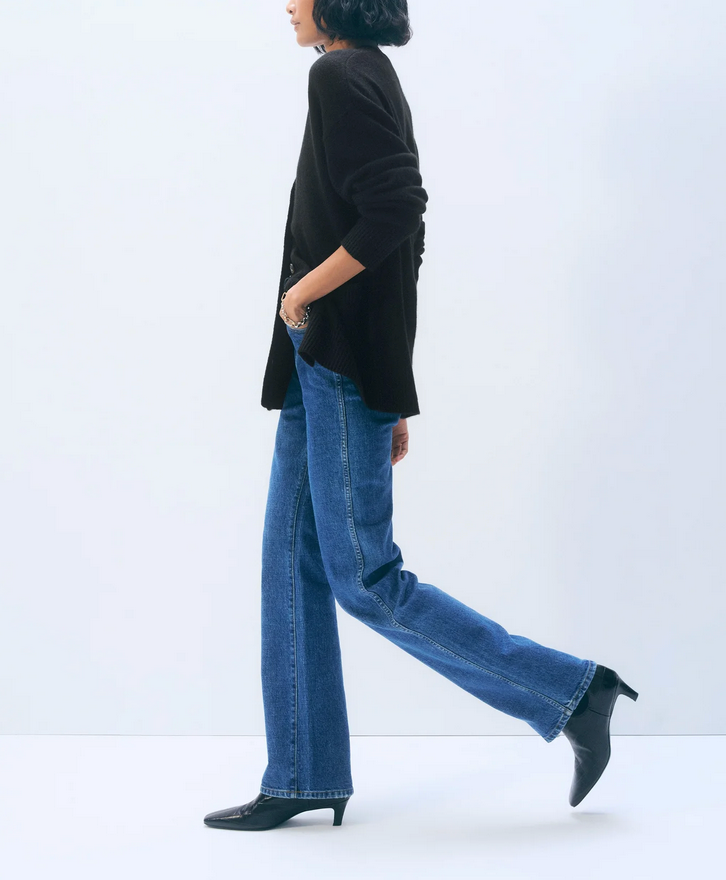 Cashmere Luxe Pocket Cardigan in Black-Sweaters-White & Warren-Black-XS-Mercantile Portland