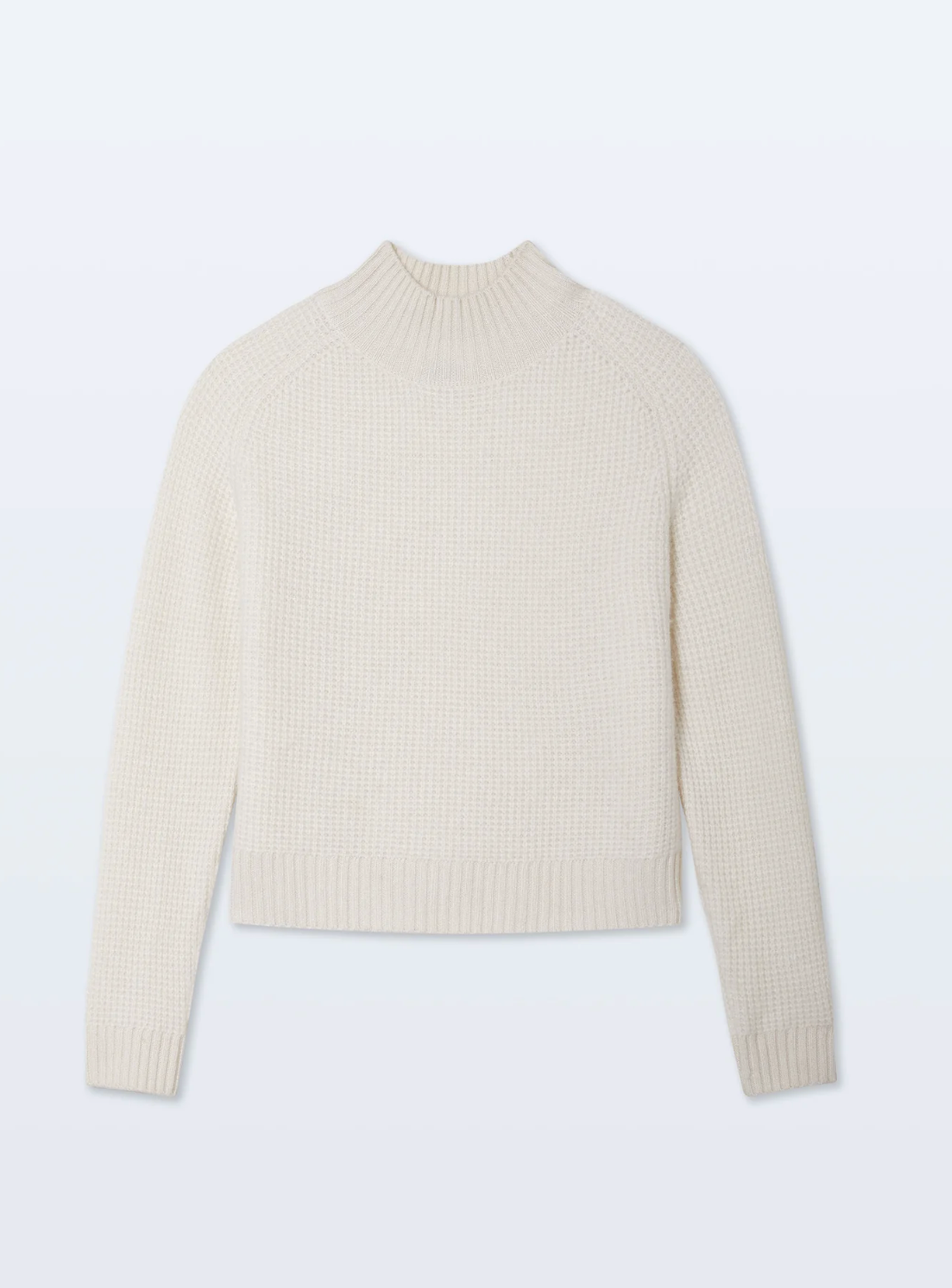 Cashmere Luxe Waffle Standneck-Sweaters-White & Warren-Chartreuse yellow-XS-Mercantile Portland