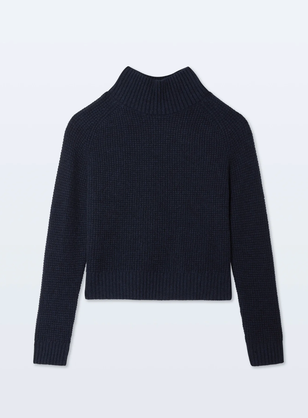 Cashmere Luxe Waffle Standneck-Sweaters-White & Warren-Chartreuse yellow-XS-Mercantile Portland