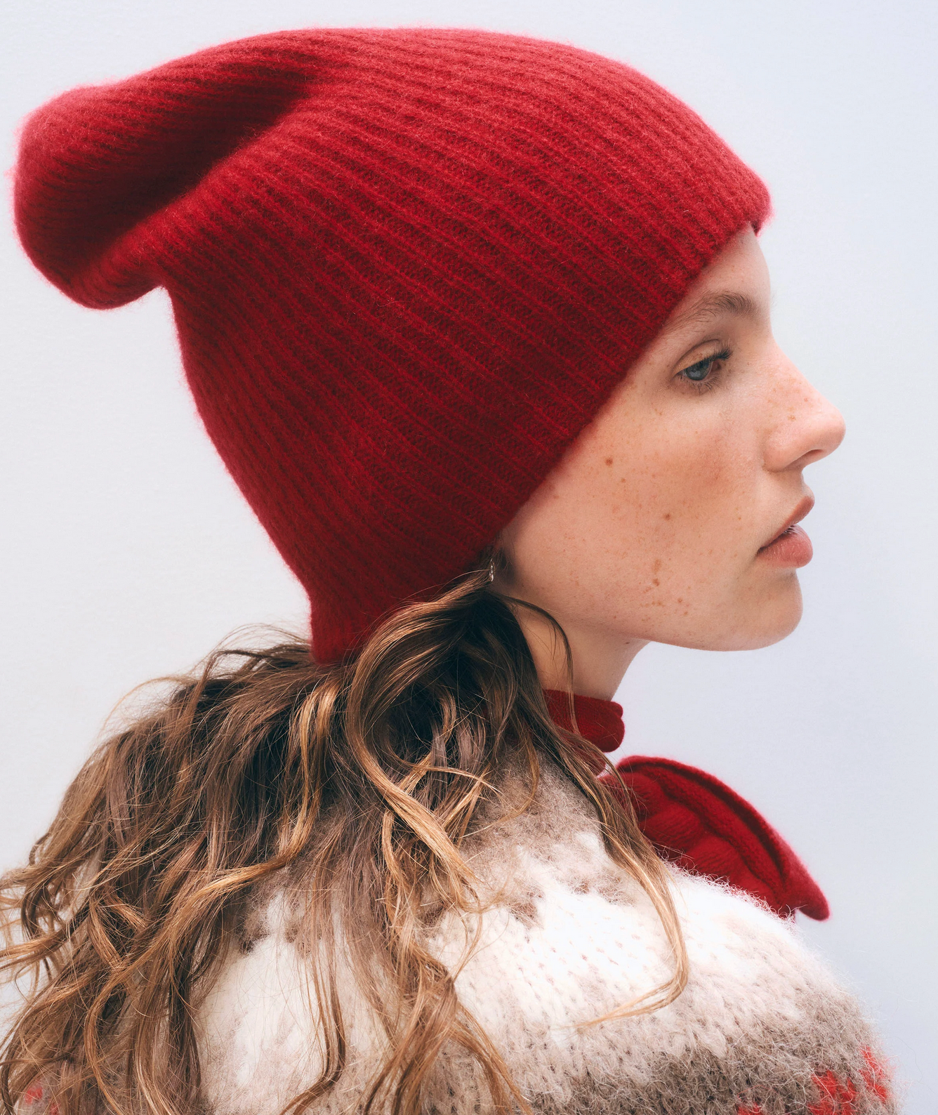 Cashmere Plush Rib Beanie-Hats-White + Warren-Soft White-OS-Mercantile Portland
