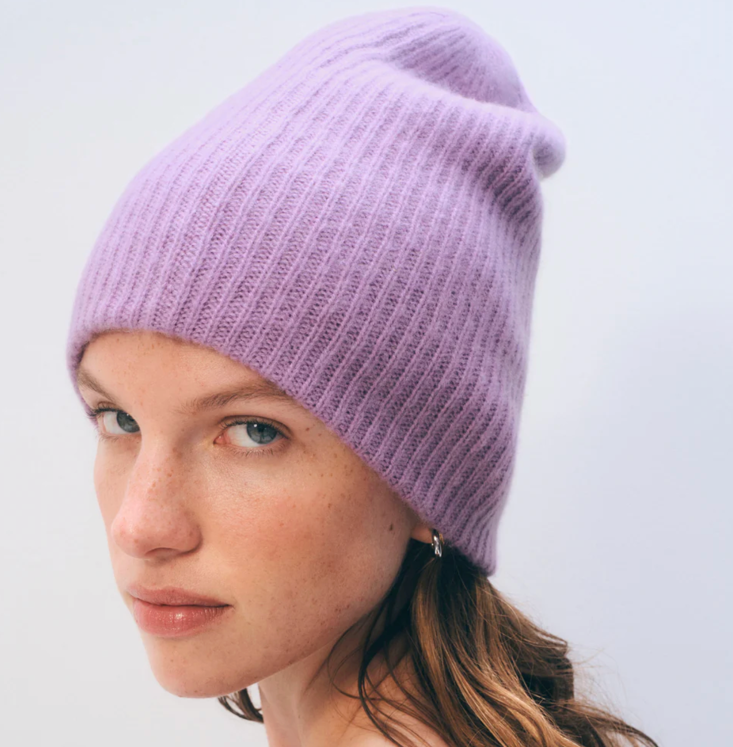 Cashmere Plush Rib Beanie-Hats-White + Warren-Soft White-OS-Mercantile Portland