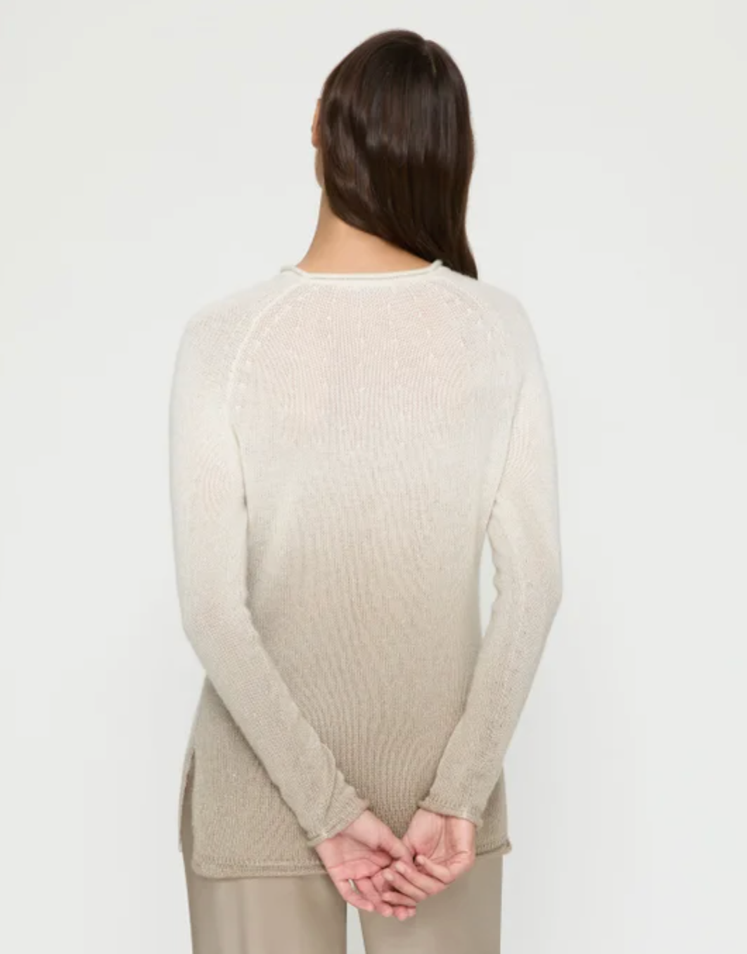 Cashmere Sequin Ombre Sweater-Sweaters-Lafayette 148-Hickory Ombre-XS-Mercantile Portland