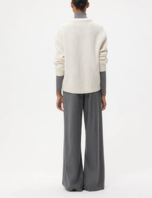 Cashmere Waffle Thermal-Sweaters-TWP-Ivory-XXS-Mercantile Portland