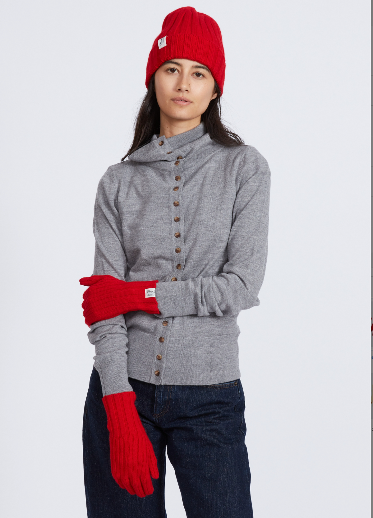 Cassidy Cashmere Gloves-Accessories-RAG & BONE-Red-1-Mercantile Portland
