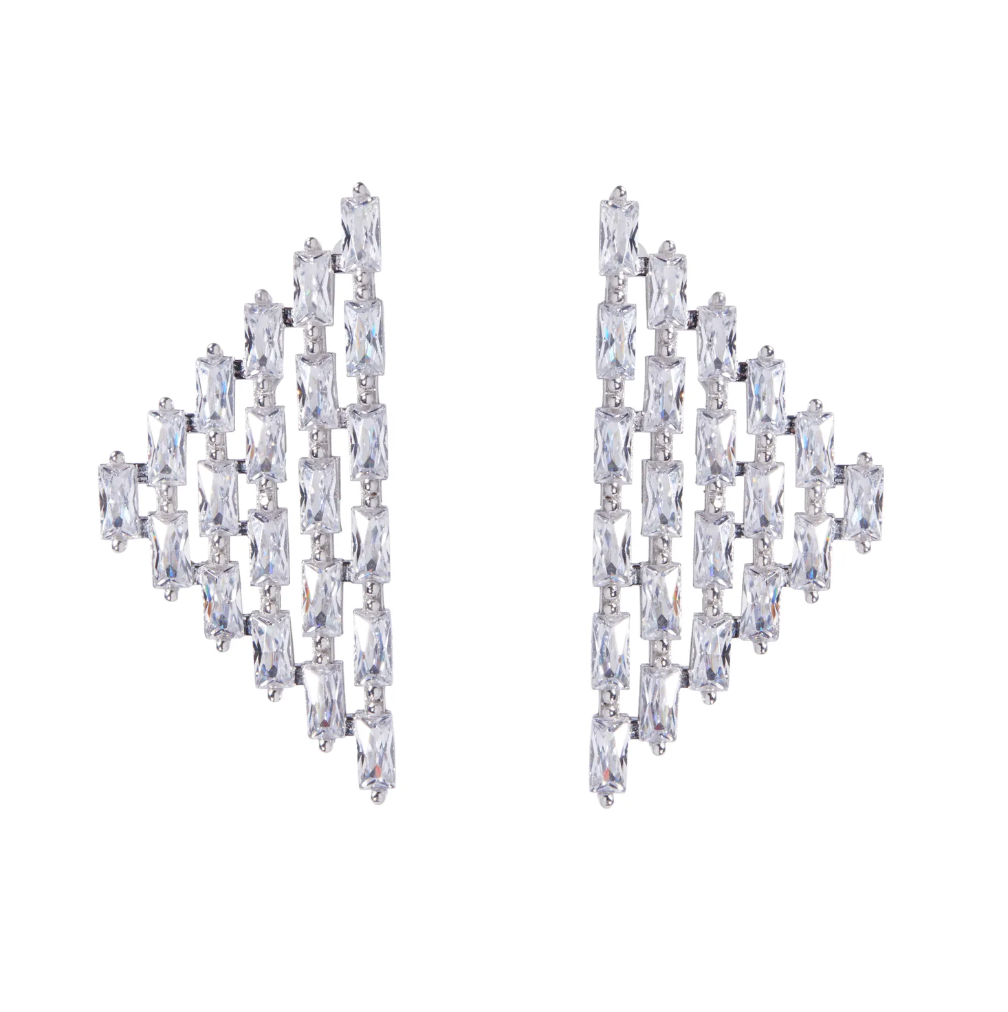 Cat Earrings-Jewelry-NICKHO REY-White Rhodium Vermeil-OS-Mercantile Portland