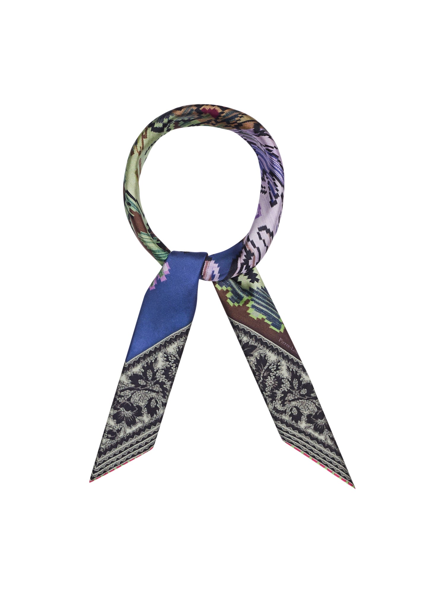 Cialda Double-Face Silk Scarf-Scarves and Wraps-Pierre-Louis Mascia-Multi-OS-Mercantile Portland