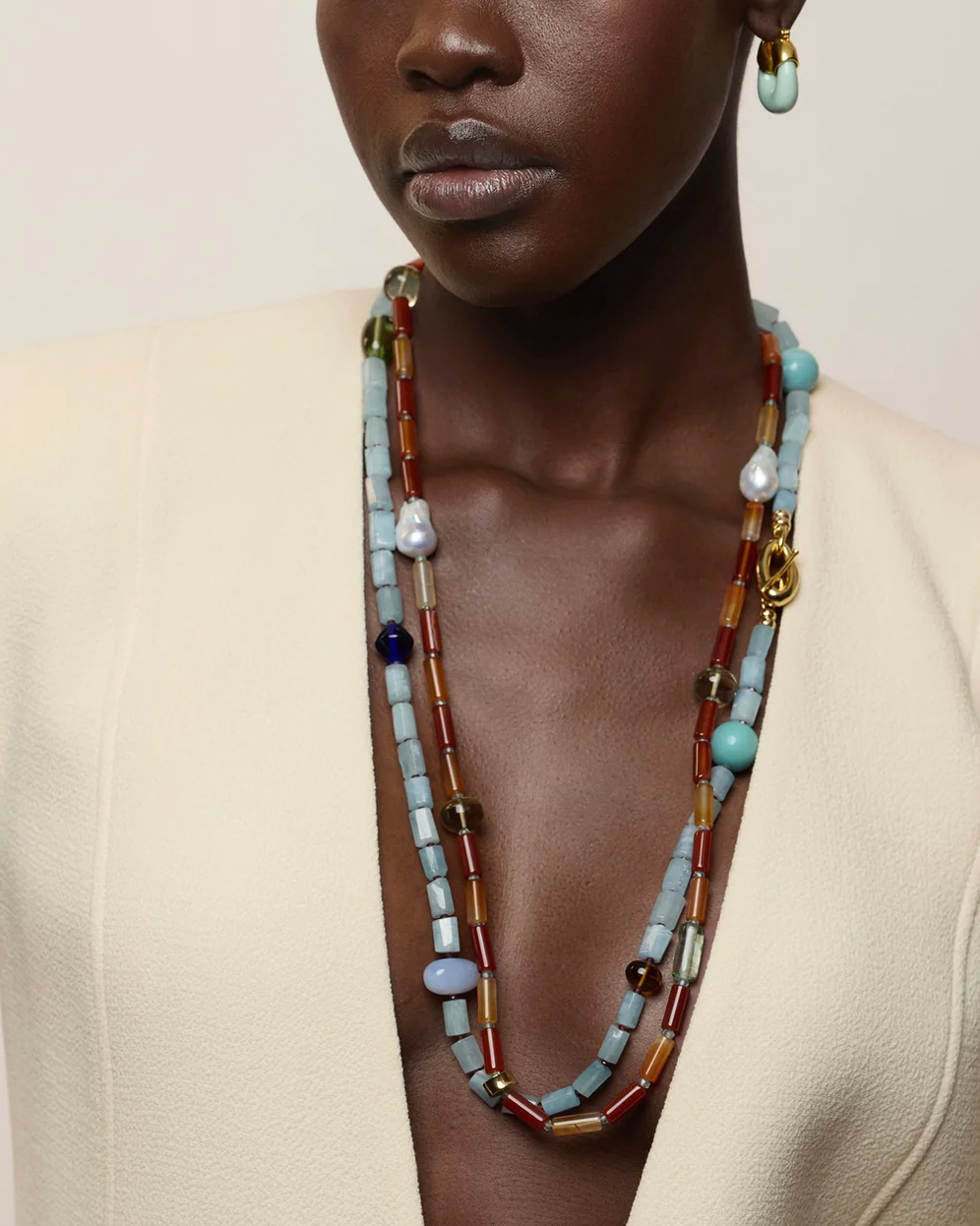 Circo Necklace in Blue Mist-Jewelry-Lizzie Fortunato-Blue Mist-OS-Mercantile Portland