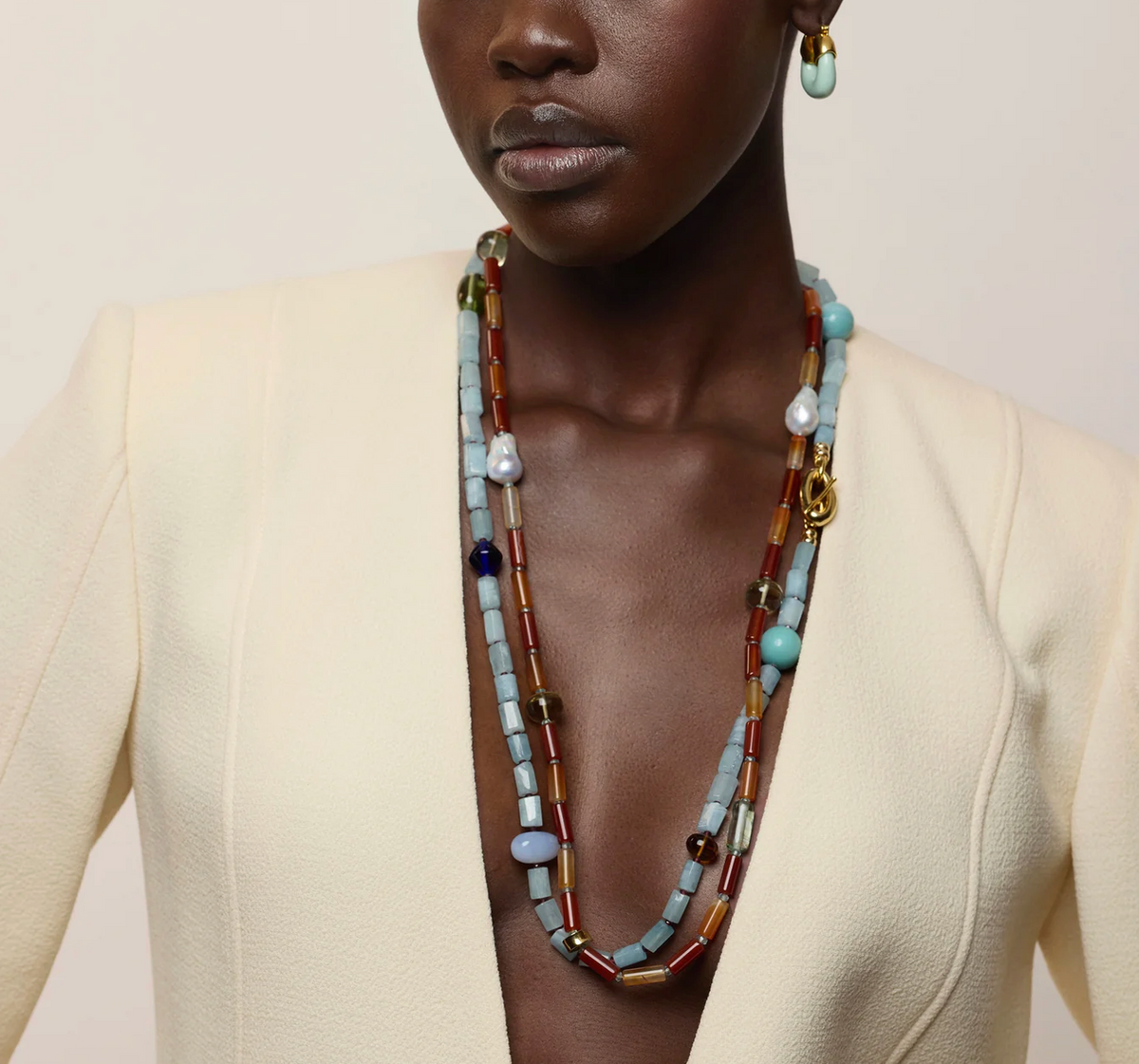 Circo Necklace in Blue Mist-Jewelry-Lizzie Fortunato-Blue Mist-OS-Mercantile Portland