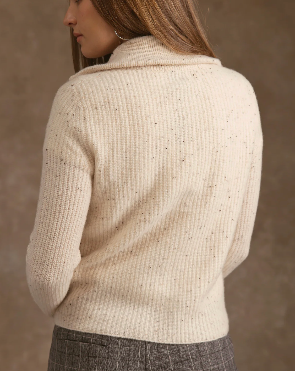 Collins Double-Zip Cashmere Cardigan-Sweaters-27 Miles-Coconut-XS-Mercantile Portland